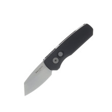 ProTech Runt Automatic Knife Stonewash Reverse Tanto 20CV/Black AUPTR5201