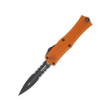 Microtech Mini Hera II OTF Automatic Half Serrated DLC Dagger/Orange AUMT1702M2OR