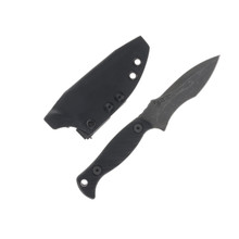 Half Face Blades Extremis MK1 Allen Bolts Iron Grip 3.5in Plain Acid Etch Spear Point HFEXMK1BK