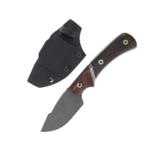 Half Face Blades Beef Harpoon Back Country Fixed Blade Carbon and Red Resin with Black G-10 HFBHBCCRDRBK