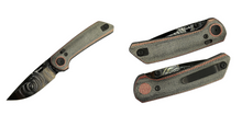 Reate PL-XT Red - Black 3 Inch Plain Black DLC Damascus Drop Point REPL-XT1