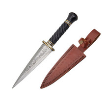 Condor Viking Ironside Dagger Hickory Leather Wrapped Handle 420HC