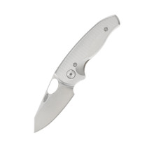 Three Rivers Knives Holier Nerd Titanium 2.2in Plain Tumbled Clip Point TRM01
