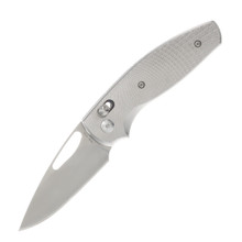 Three Rivers Mfg Bulldog Rev B Lizard Skin 2.95in Plain Tumbled Drop Point