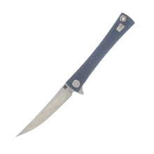 Artisan Cutlery Waistline Folding Knife Blue Anodized Titanium