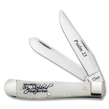 Case Religious Sayings The Lord is My Shepherd Trapper Folding Knife CA8795