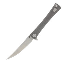 Artisan Cutlery Waistline Folding Knife S35VN Blade Gray Anodized Titanium