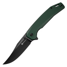SENCUT Vornix Folding Knife Teal Green 3.65in Plain Black Clip Point