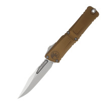 Microtech Combat Troodon GEN III OTF Auto Bowie Stonewash Standard Tan AUMT114610TA