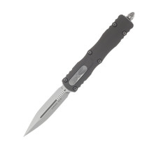 Microtech Dirac D/E OTF Auto Knife Natural Clear Pain Edge Stonewash Blade AUMT22510NC