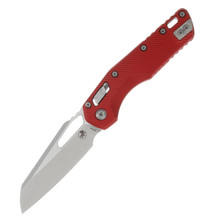 Microtech MSI Folding Knife S/E Stonewash Standard Fluted Red MT21010FLRD