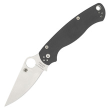 Spyderco Para Military 2 Dark Gray 3.45in Plain Satin Clip Point SPC81GPDGY2