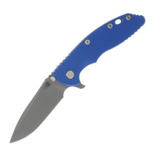Hinderer Eklipse Blue - Battle Blue 3.5in Plain Working Skinny Slicer KEKSKSLHOTWBBLBL