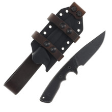 Miller Bros Blades Black and Brown Sheath Black and Gray Handle M-27BBNSBGH