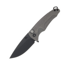 Medford Smooth Criminal Tumbled Old School 3in Plain DLC Drop Point Black Hardware DLC Clip MKT394PQ-01TM-TPCP-BP