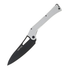 Ontario Camp Plus Large EDC Folding Knife White GFN Handle Black