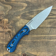 Bradford 3D Guardian 3 Blue – Black 3.5in Plain Stonewash Drop Point