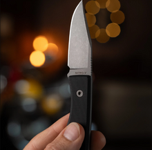 Big I Design USA Lookout Fixed Knife G-10 2.2in. Plain Satin Drop Point BIGI23
