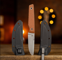 Big I Design USA Signal Natural 3.2in. Plain Satin Drop Point BIGI28