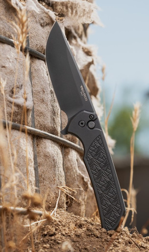 Pro-Tech Mordax Folding Knife Blk Nexus Textured Handle Blk DLC