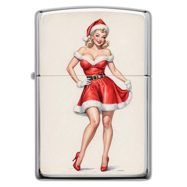 Zippo SMKW Exclusive Christmas 2025 Blonde with Gloves Pinup