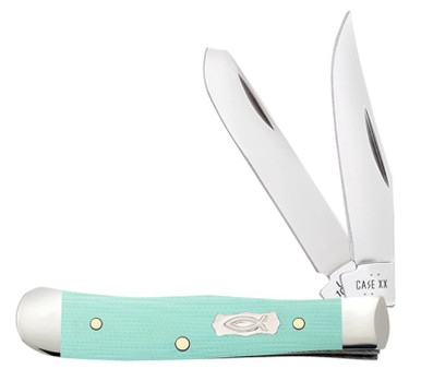Case XX Seafoam Green G-10 Tiny Trapper Folding Knife CA18110