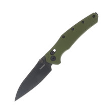 Kershaw Auto Launch 8 Button Lock Damascus Spear Point Blade Black