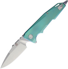 Artisan Cutlery Predator Folding Knife Green Titanium