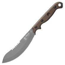 TOPS C.U.M.A. KAGE Fixed Blade Tan Micarta 15.5in 1095 Bush Sword