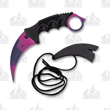 Karambit Neck Knife Pink and Purple