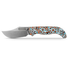 Vosteed Porcupine TiSlim Folder S90V ACD WSH-STN WSH Blade Acid