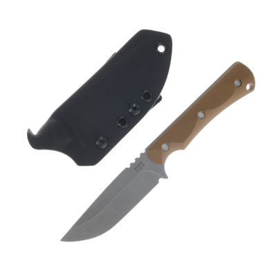 McNees FX Ridge Runner Fixed Blade Knife Atomic Stonewash MagnaCut