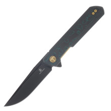 Bestechman Cicada's Wing Folding Knife Purple G-10/Black Blade