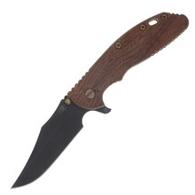 Hinderer XM-18 Skinny Slicer Orange - Battle Bronze 3.5in Plain