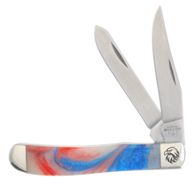Buck Creek Celluloid Cracked Ice Trapper Folding knife BCI254CCI