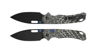 Kizer Outposter Folding Knife Black Vortex Micarta Handle Black
