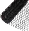 16 Gauge Black Vinyl Coated Welded Wire Mesh Size 1 inch by 1 inch