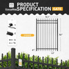 6FT Height X 4FT Width Heavy Duty Pinnacle Fence Gate with Lock Attachment, Multiple Options