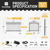 Heavy Duty Pinnacle Fence Barrier Kit with 4FT Height X 6FT Width Panels, Arched Gate, Posts & Connectors, Multi-options
