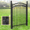 Heavy Duty Pinnacle Fence Barrier Kit with 5FT Height X 6FT Width Panels, Arched Gate, Posts & Connectors, Multi-options
