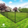 Heavy Duty Pinnacle Fence Barrier Kit with 5FT Height X 8FT Width Panels, Flat Top Gate, Posts & Connectors, Multi-options