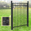 Heavy Duty Pinnacle Fence Barrier Kit with 5FT Height X 8FT Width Panels, Flat Top Gate, Posts & Connectors, Multi-options
