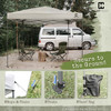 10 ft. x 10 ft. Patented One-Push Pop Up Outdoor Canopy Tent, 3 Colors Available