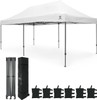 10 ft. x 20 ft. Pop Up Outdoor Canopy Easy Up Tent, White