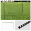 10 FT Dia. 1-5/8" Fencing Top Rail, Black Powder Coated Galvanized Pipe for Chain Link Fence,  Multi-options