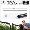 10FT Dia. 1-5/8" Fencing Top Rail, Green Powder Coated Galvanized Pipe for Chain Link Fence, Multi-options