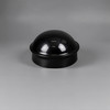 Black 2-3/8" Round Dome External Post Cap, Terminal Post Cap for 2-3/8" Outside Diameter Pipe, Multi-options