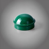 Green 2-3/8" Round Dome External Post Cap, Terminal Post Cap for 2-3/8" Outside Diameter Pipe, Multi-options