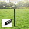 6/7/8 FT Black Chain Link Fence Line Round Post, Line Post with 1-7/8” Outside Diameter, Multi-options