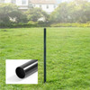 6/7/8 FT Black Chain Link Fence Terminal Post, Terminal Post with 2-3/8” Outside Diameter, Multi-options